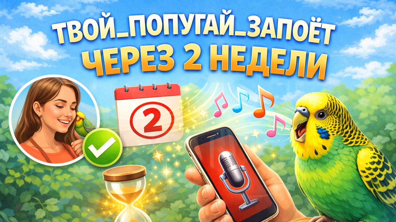 ДЕЛАЙ ЭТИ УПРАЖНЕНИЯ С ПОПУГАЕМ И ОН ЗАПОЕТ ЧЕРЕЗ 2 НЕДЕЛИ