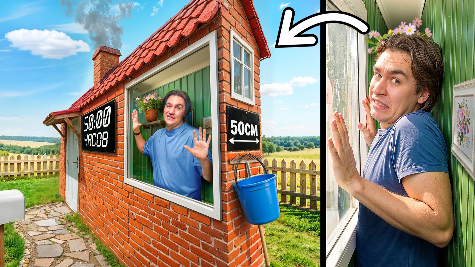 50 часов в плоском доме!